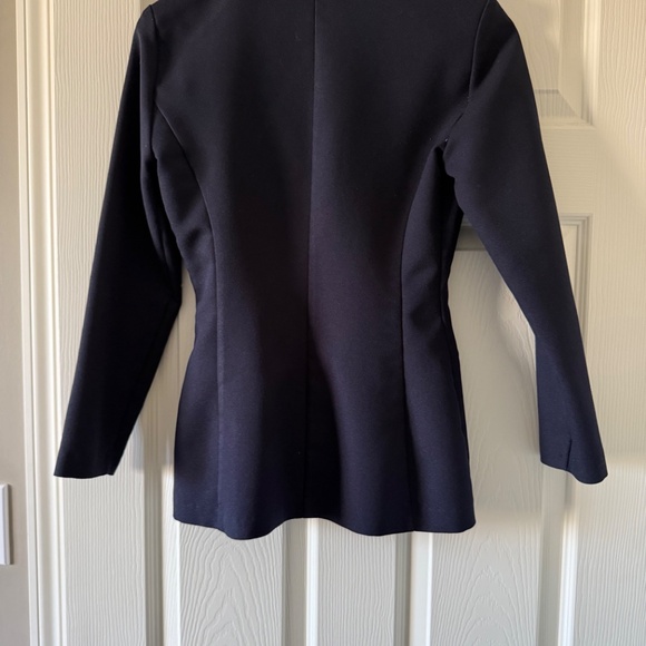 Dynamite Navy Blue Zip Long Blazer - Picture 4 of 4